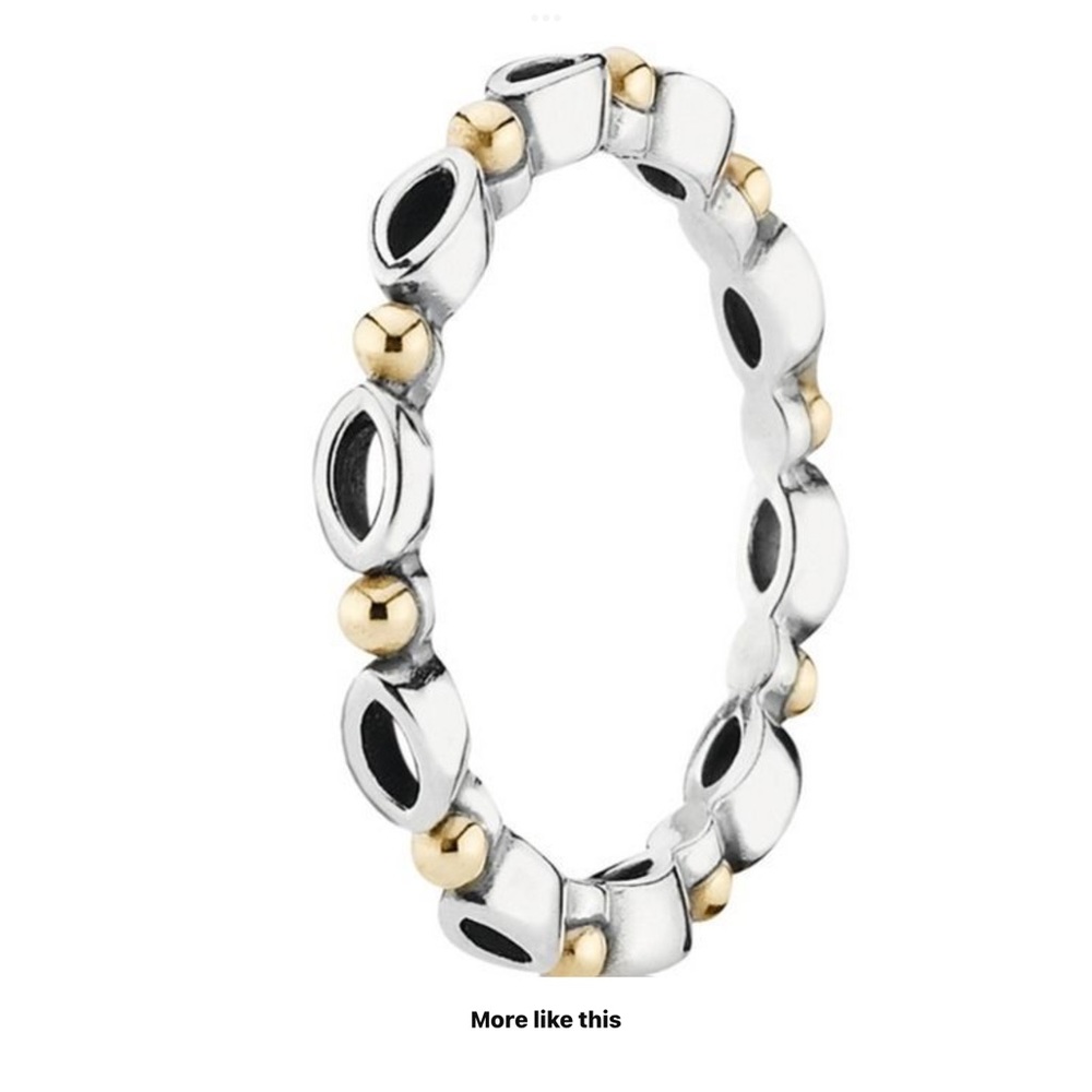Pandora Silver and Gold Ring